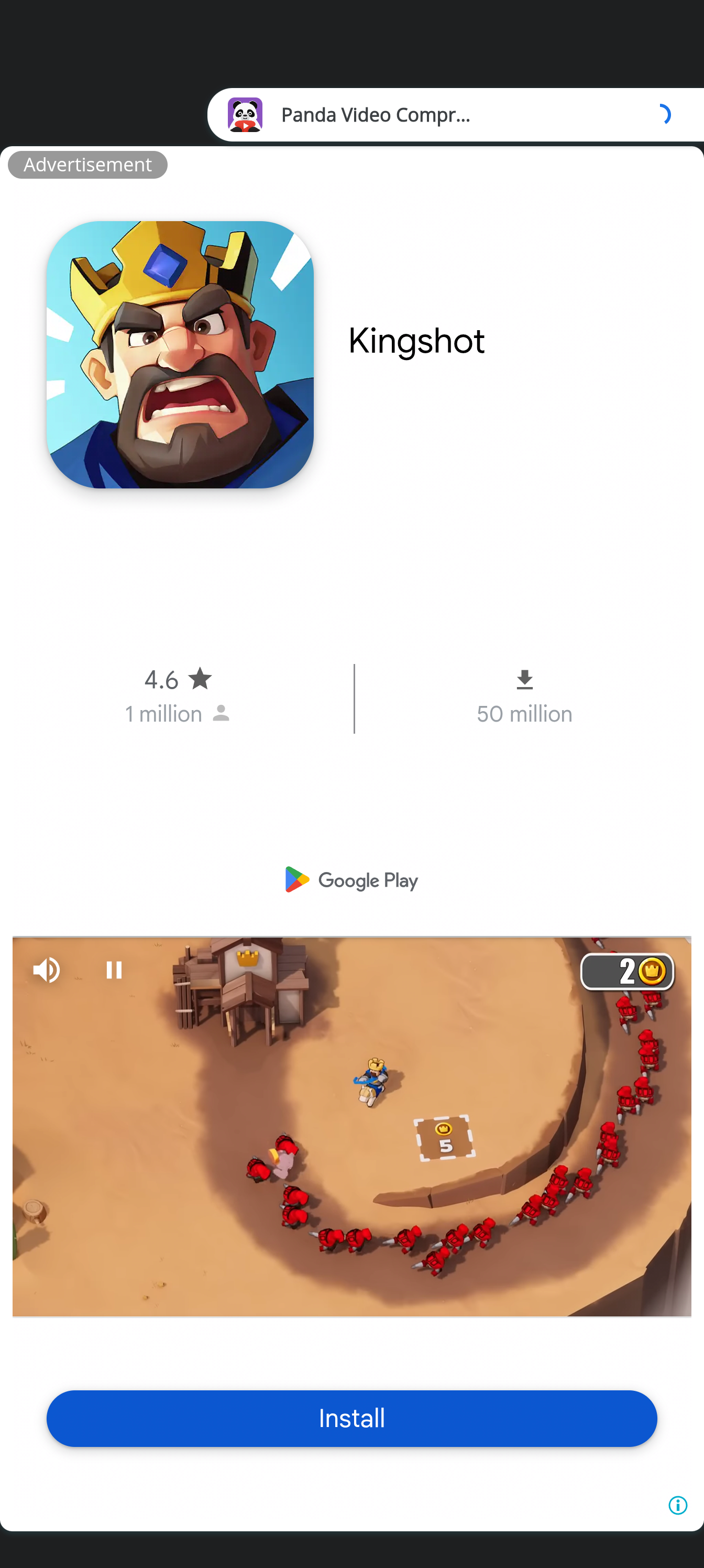 Panda Video Compress & Convert UI Screenshot